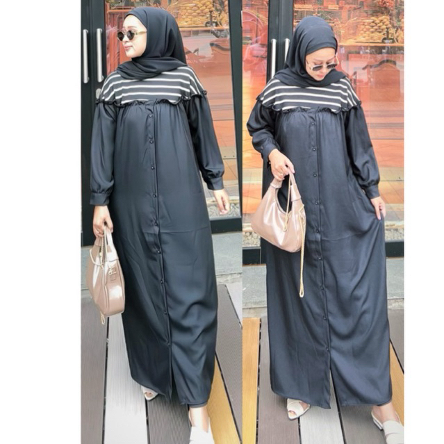 nadira dres rayon twil kombi knit terbRu