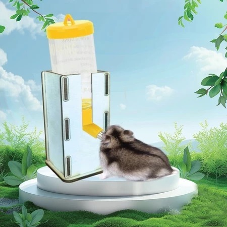 DISPENSER KAYU - Tempat Botol Minum Hamster Tempat Minum Hamster Penyangga Botol Hamster Cantolan Bo