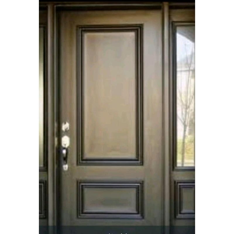 PINTU KAYU JATI + KUSEN JATI FULL TUA