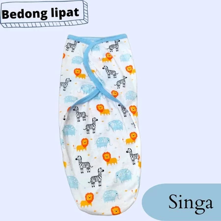 Awet Bedong Bayi Lipat Instan Motif / Bedong Instan / Bedong Bayi