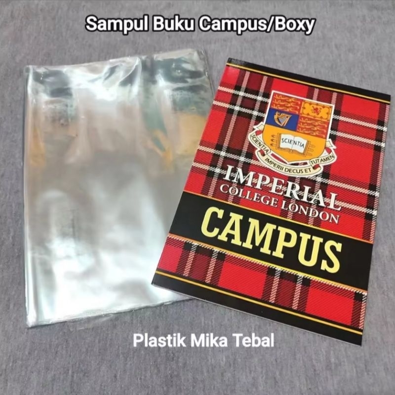 

20&10 Sampul Buku Plastik Mika TEBAL Ukuran Campus