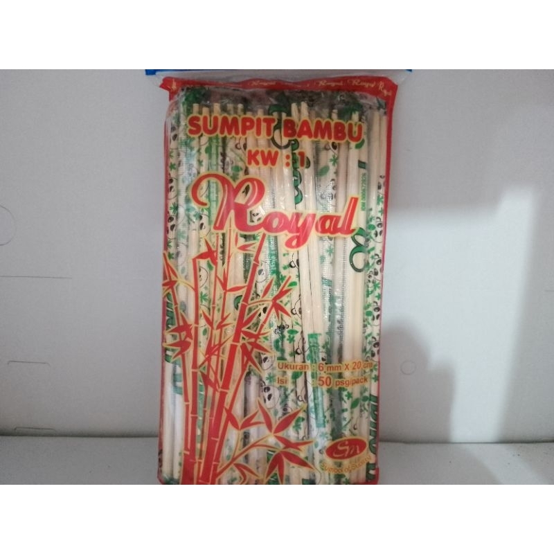 Sumpit bambu Royal/6 mm×20 cm/50 pack