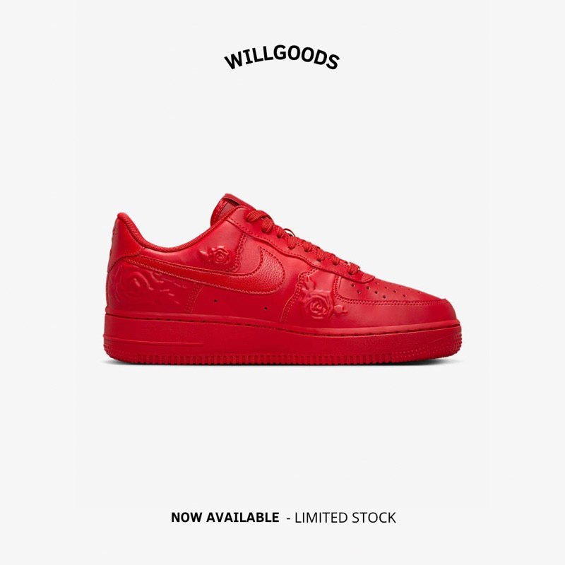 Nike Air Force 1 Low ‘07 Red Roses Women Original Resmi