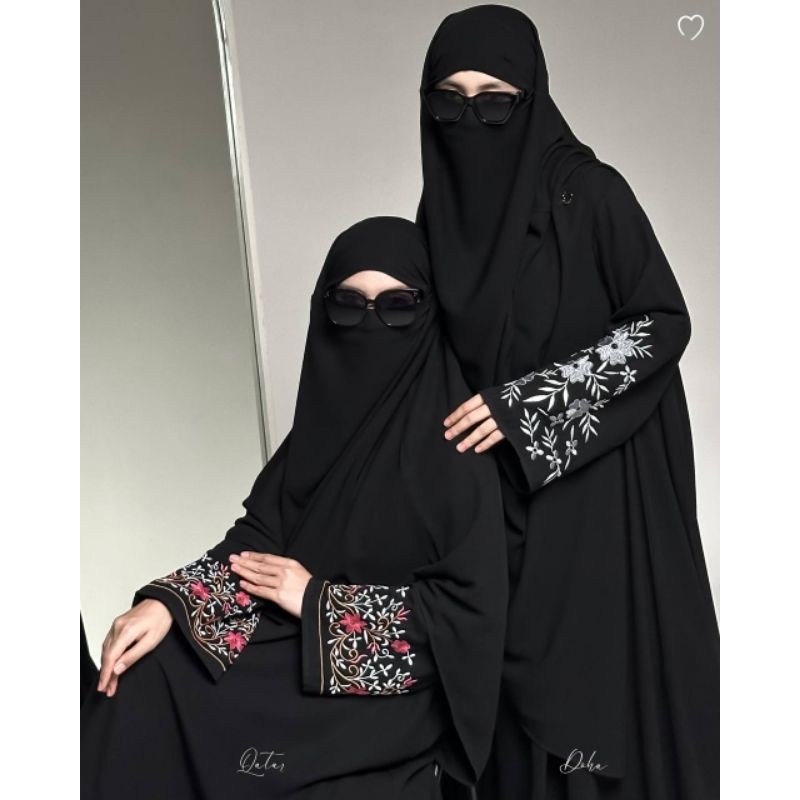 Abaya Qatar by Mahira  Khimar FK size M by Mahira