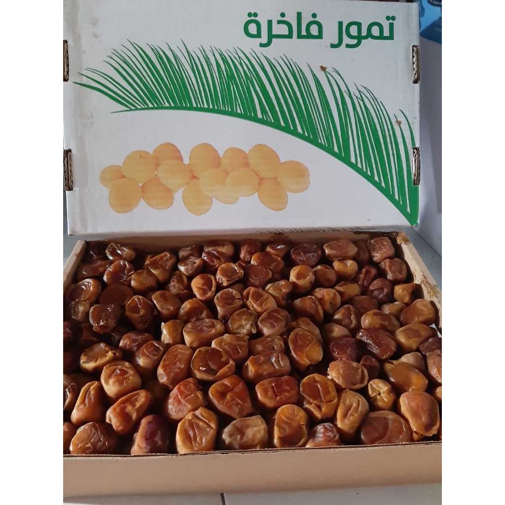 

Kurma Sukari 3kg VIP New Grade A / Sukary AlQasim Panen Baru Kurma Sukari Dus 3 Kg Kurma Raja