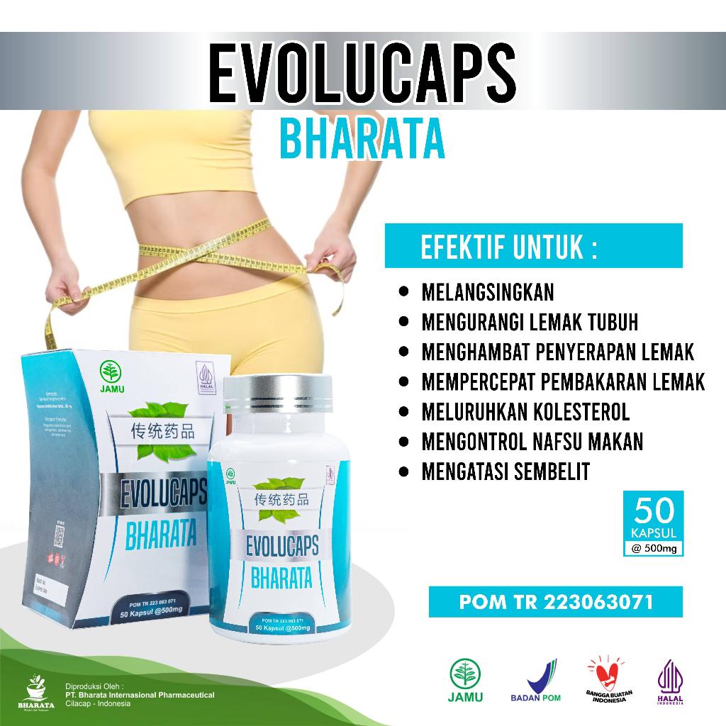 EVOLUCAPS BHARATA Obat Melangsingkan Badan Menurunkan Berat Badan Paling Ampuh