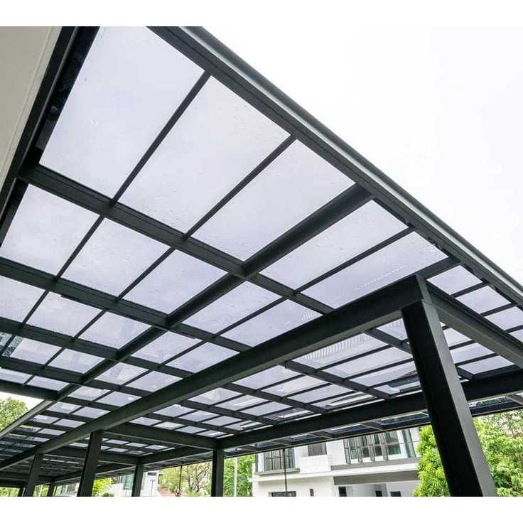 Kanopi solarflat premium 3mm tipe embossed