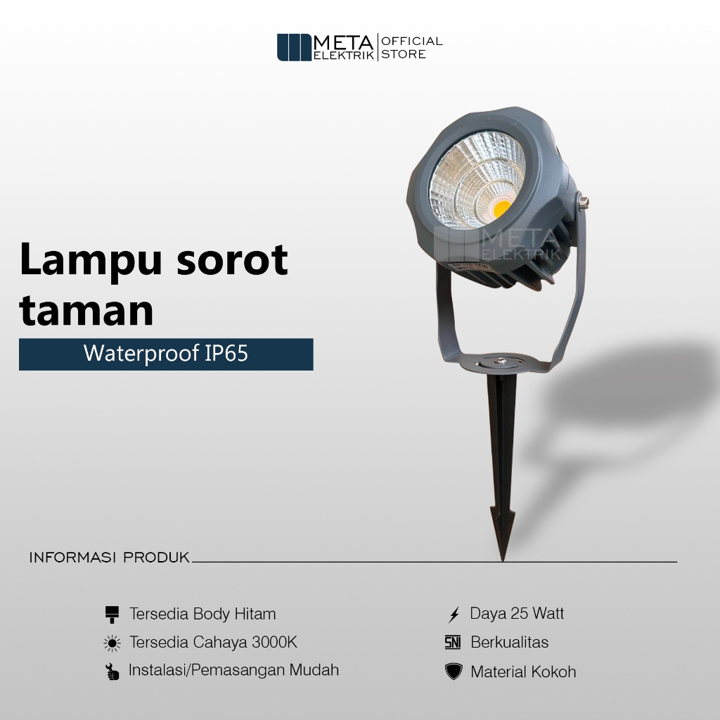 Lampu sorot taman 25w tancap waterproof lampu taman tancap outdoor 25 Watt
