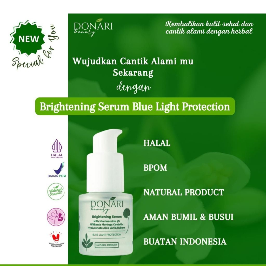 Brightening Serum Blue Light Protection Donari Beauty