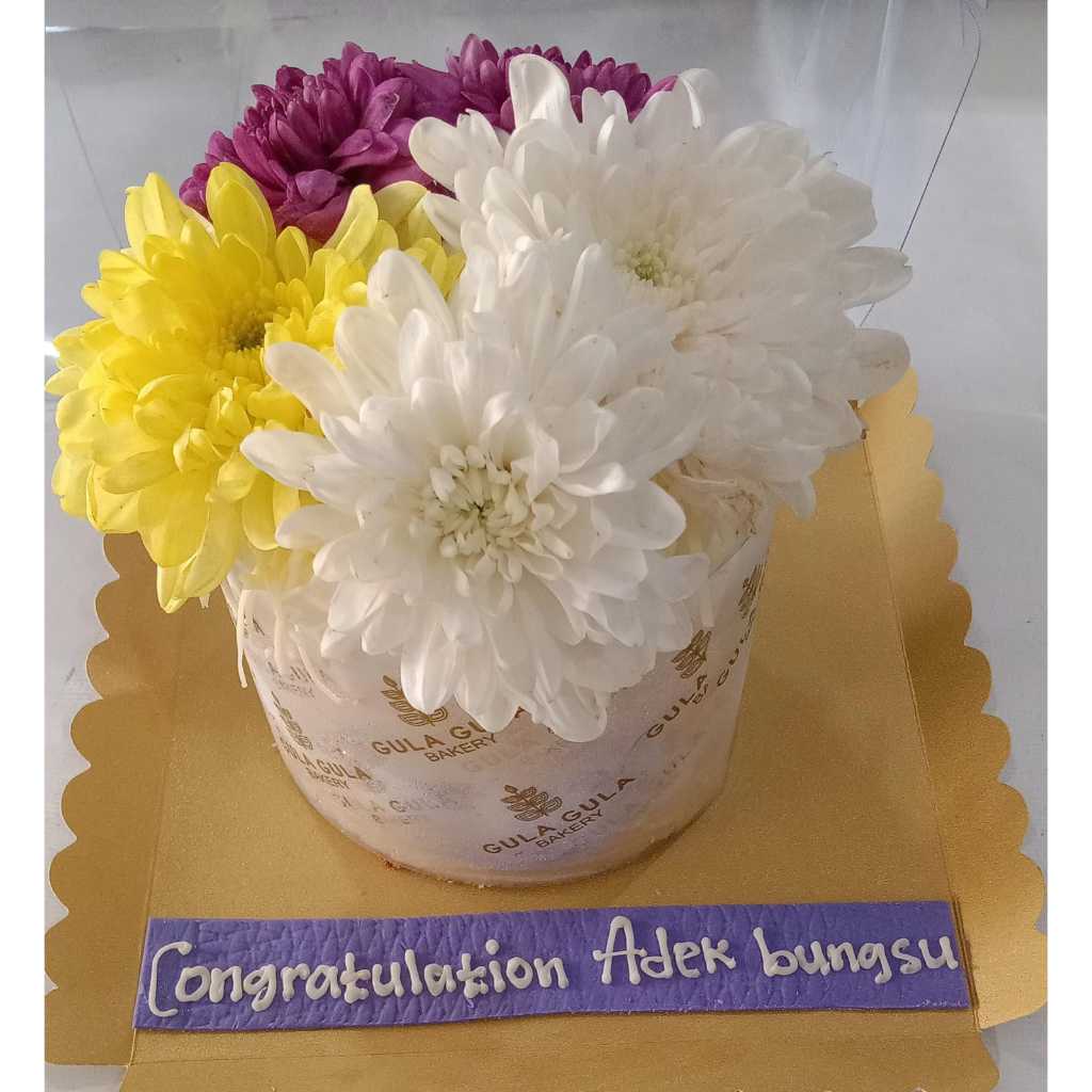 

Cake flower 10cm ulang tahun pesan harus h-1
