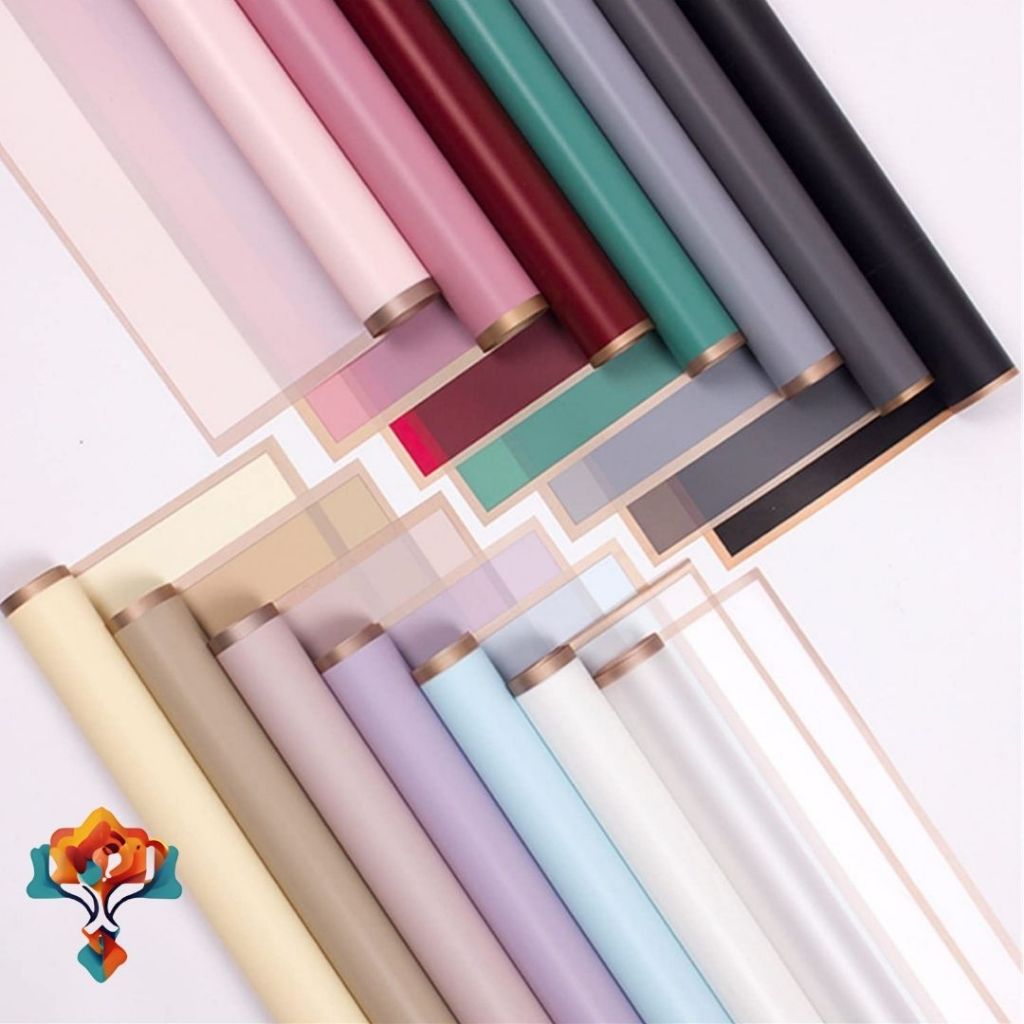 

5 Lembar Kertas Buket Bunga List Gold – Flower Wrapping Paper Cellophane Waterproof Premium