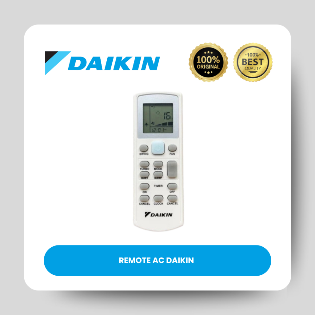 REMOT AC DAIKIN MALAYSIA FTV50BXV14 ORIGINAL