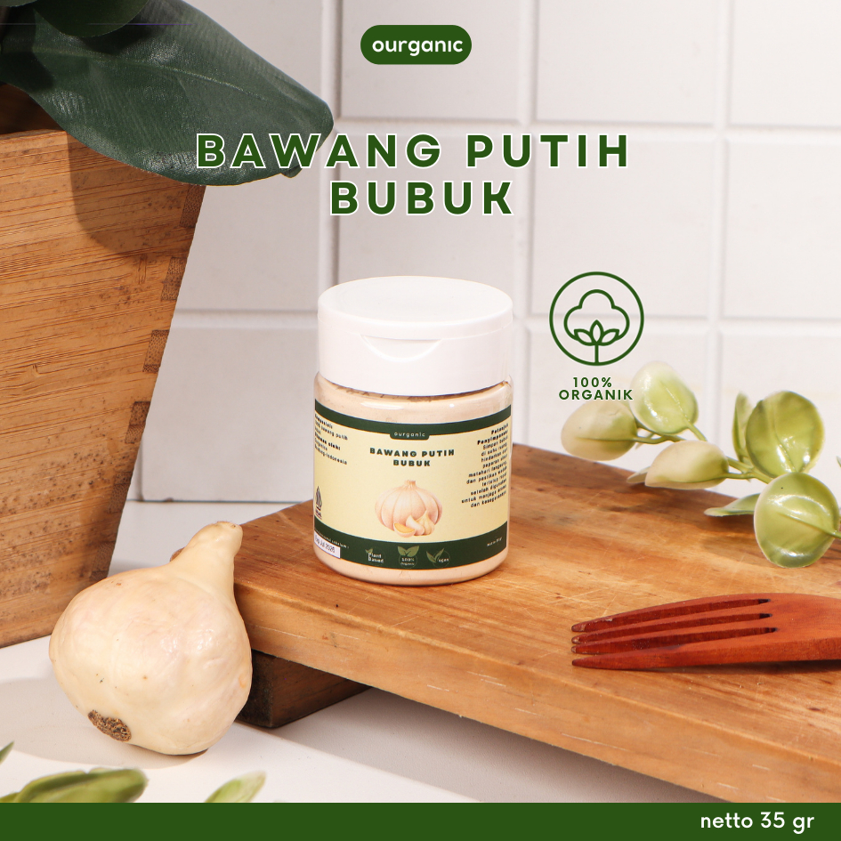 

OURGANIC Bawang Putih Bubuk bumbu dapur masak organic sehat alami Garlic Powder