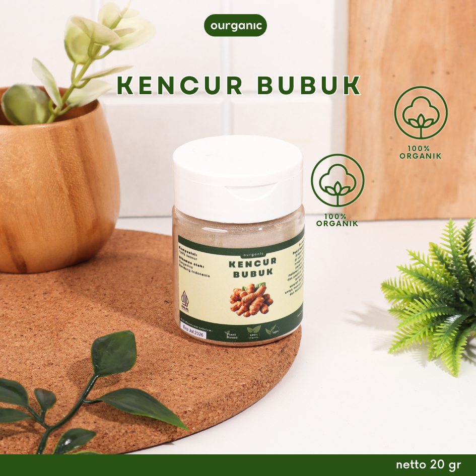 

OURGANIC Kencur Bubuk bumbu dapur masak organic sehat alami