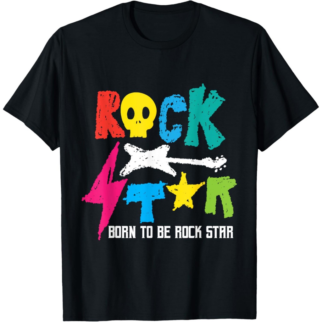 Kaos Hadiah Lucu Rockstar Born To Be Rockstar Music