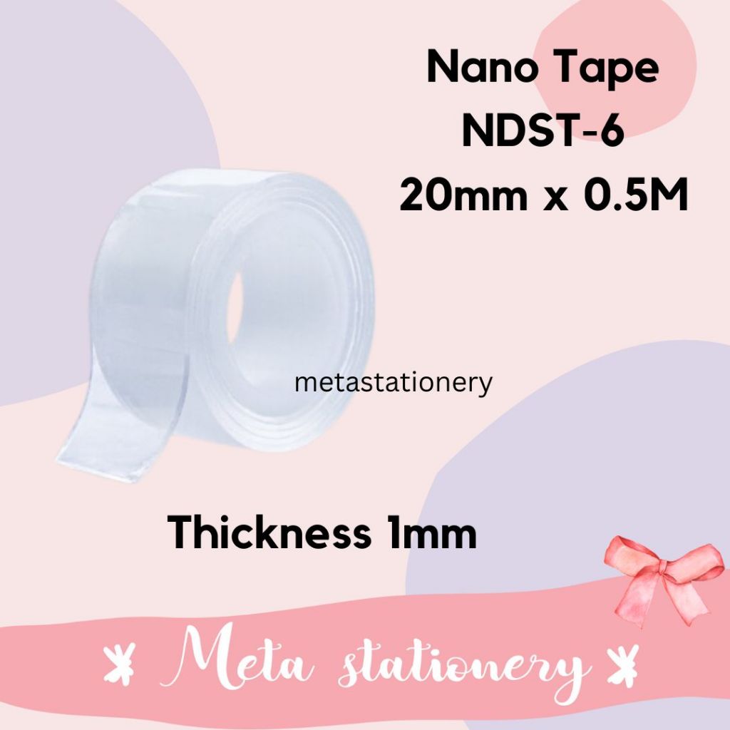 

Double Tape / Nano Tape / Double Tape Nano Joyko 20mm x 0.5m NDST-6
