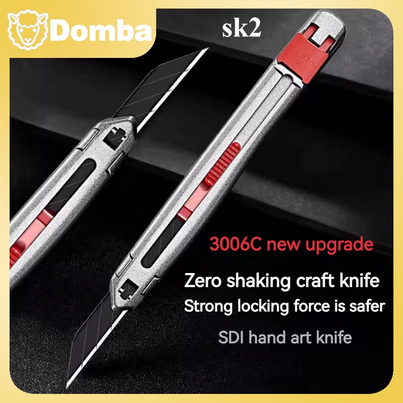 

Pisau Pemotong Kerajinan Paduan Seng SDI Ingenuity 3006C Set Berkualitas Tinggi Dengan 10 Pisau Isi Ulang dan Pemutus