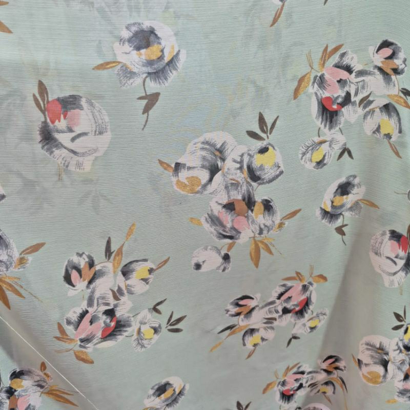 KAIN SIFON KRINGKEL MOTIF BUNGA BESAR - KAIN SIFON MOTIF KEMBANG BESAR - KAIN MOTIF BUNGA BESAR HARG