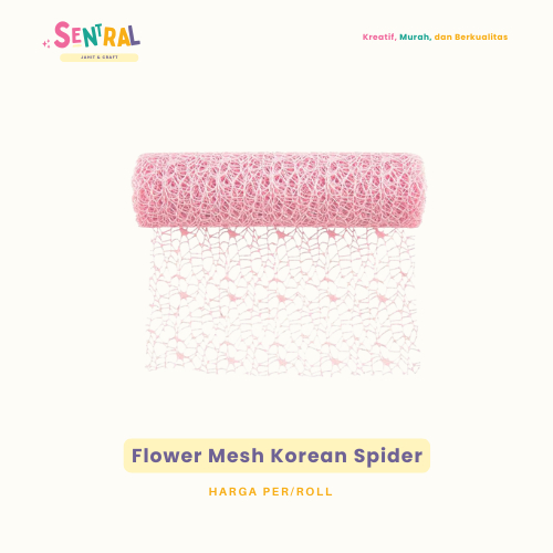 

[1 Lembar] Kertas Tile Jaring Buket Bunga motif Abstrak/Spider, Flower Wrapping Korean Jaring Mesh , Jaring Jala, Roll Polynet, Tile Jaring Spider
