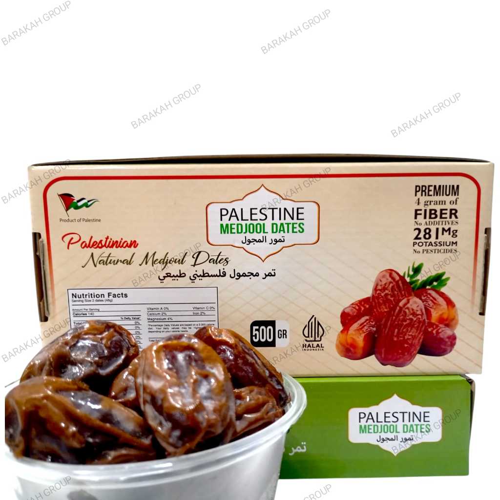 

Kurma Medjool Palestine Super Premium Grade A 500Gram Dus