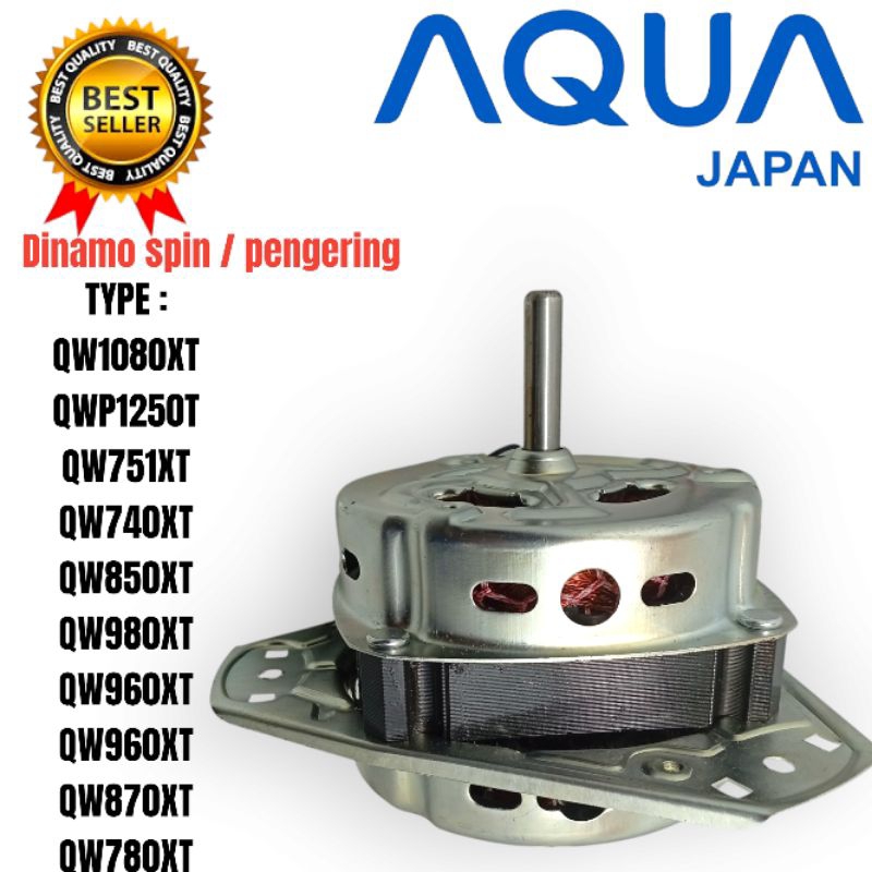 dinamo spin pengering mesin cuci aqua 2 tabung QW 1080XT QW 1250T QW 751XT QW 740XT QW 850XT QW 980X