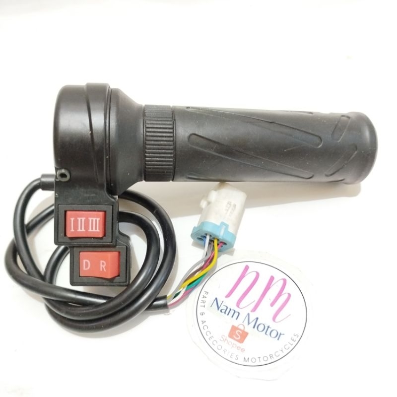 Handle gas 48v sepeda listrik throtle handgrip stang elektric  bike