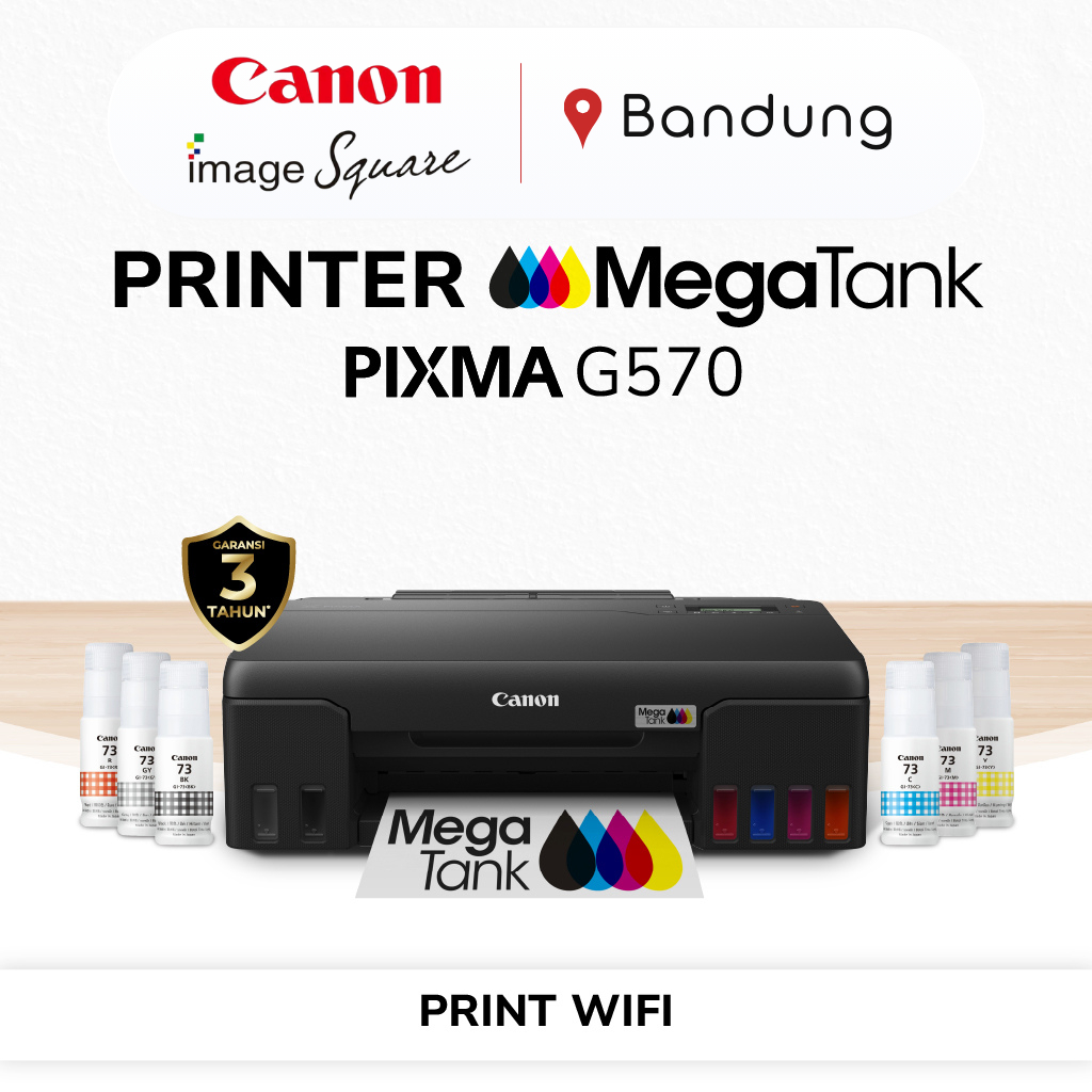 Printer Photo CANON G570 Wifi Print Only - Original & Garansi Resmi - Photo Printer MegaTank Penggan