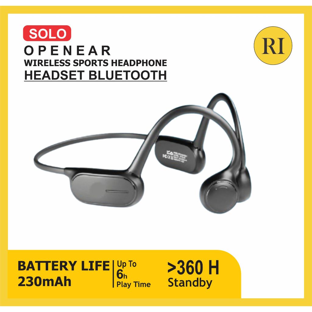 Headphones RIOGO Wireless Bluetooth Sport Open Ear Solo Bass Original