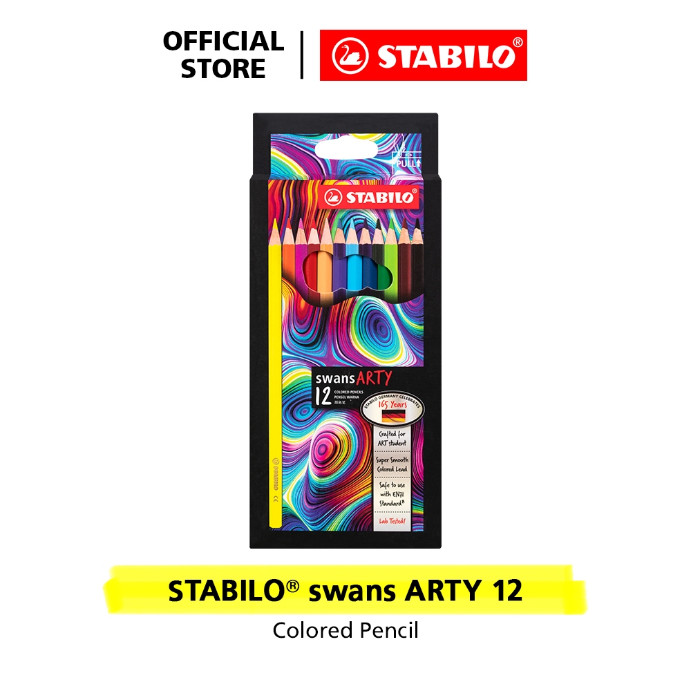 

STABILO swans ARTY Colored Pencils 12 pcs / Pensil Warna isi 12 pcs