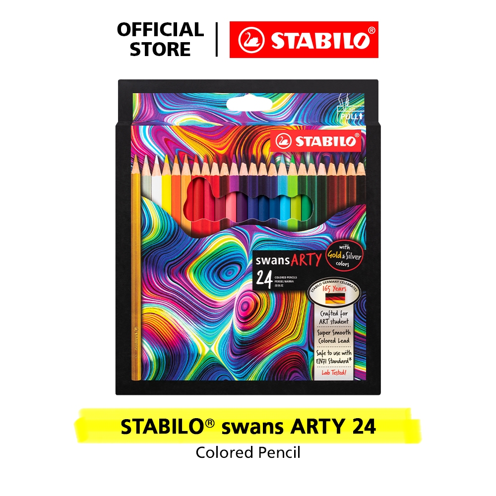 

STABILO swans ARTY Colored Pencils 24 pcs / Pensil Warna isi 24 pcs