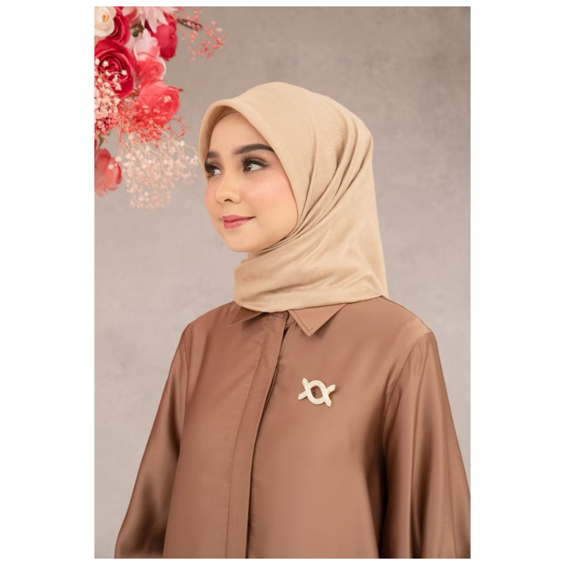 Wearing Klamby Monogram Scarf