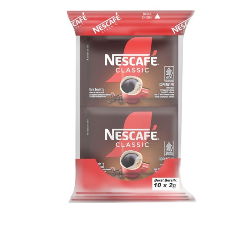 

Nescafe CLASSIC KOPI BUBUK INSTANT SACHET Isi 10