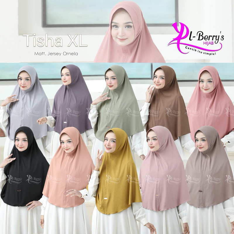 HIJAB BERGO INSTAN PAD JUMBO JERSEY EL BERRY TERBARU TERMURAH TERLARIS