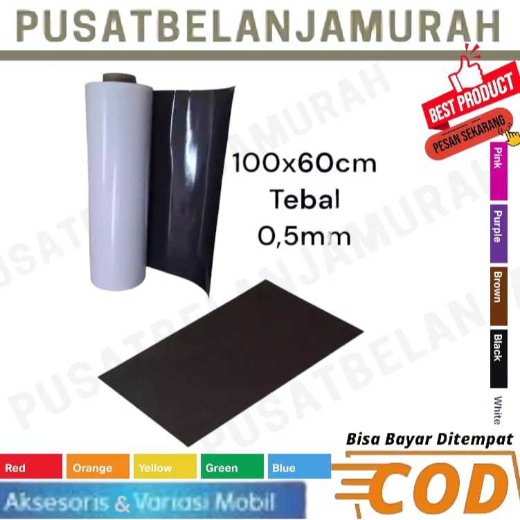

HJK Magnet Lembaran ukuran 60x100 Tebal 0,5mm sheet Magnet fleksibel magnit lembaran meteran