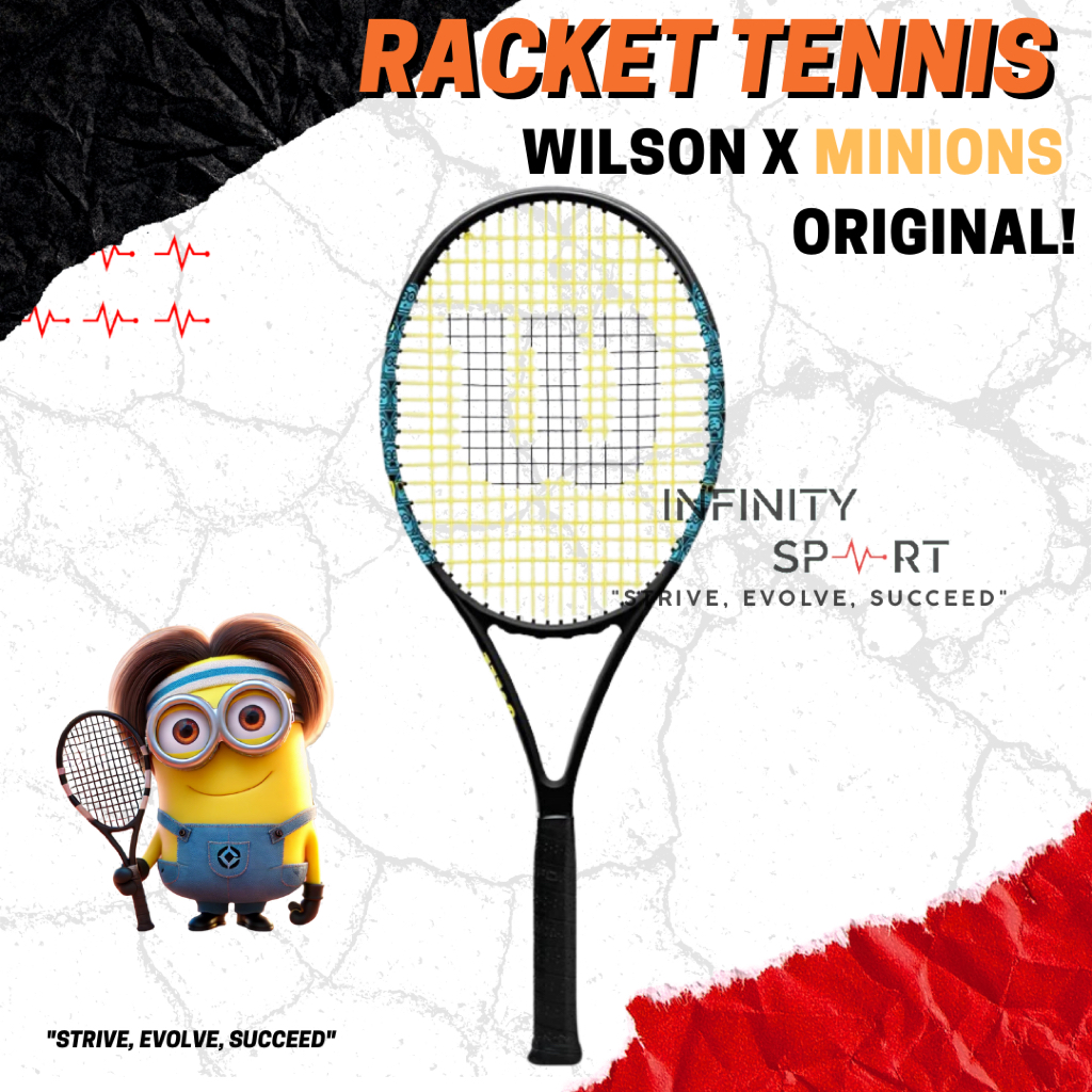 Racket Wilson x Minion Tennis/ Raket Tenis Wilson Minion LIMITED EDITION