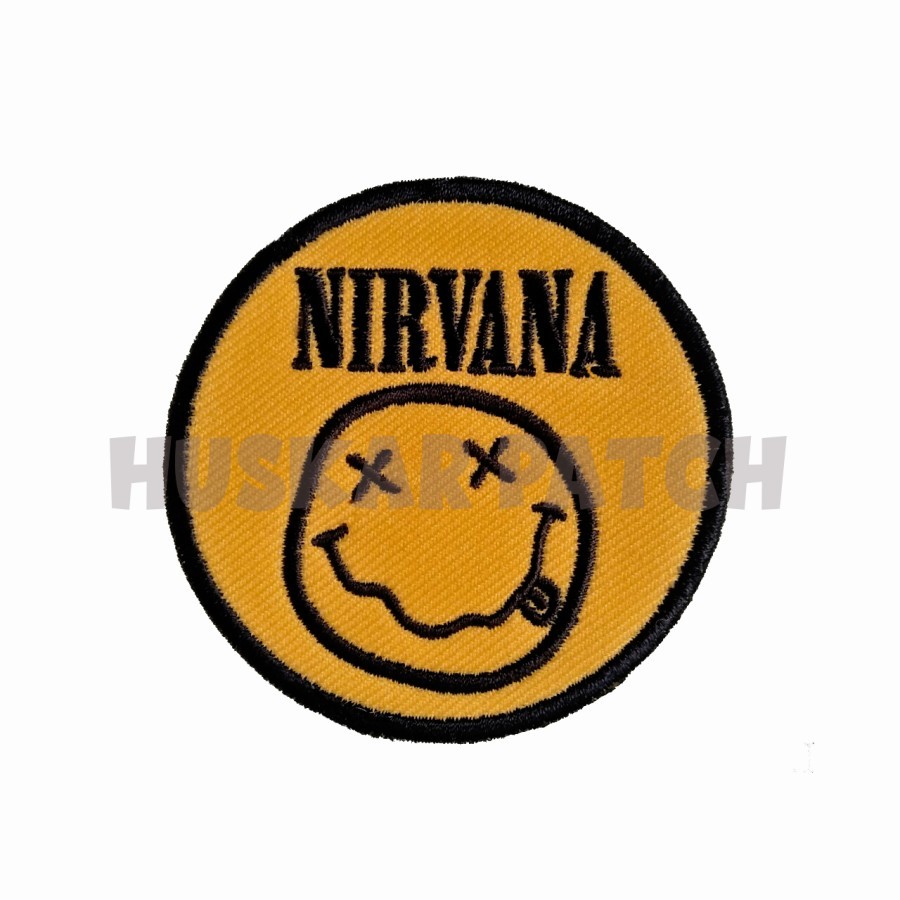 Patch Bordir Emblem bordir Nirvana Band Aksesoris Patch Band Cocok Buat Jaket Topi Sweater Celana