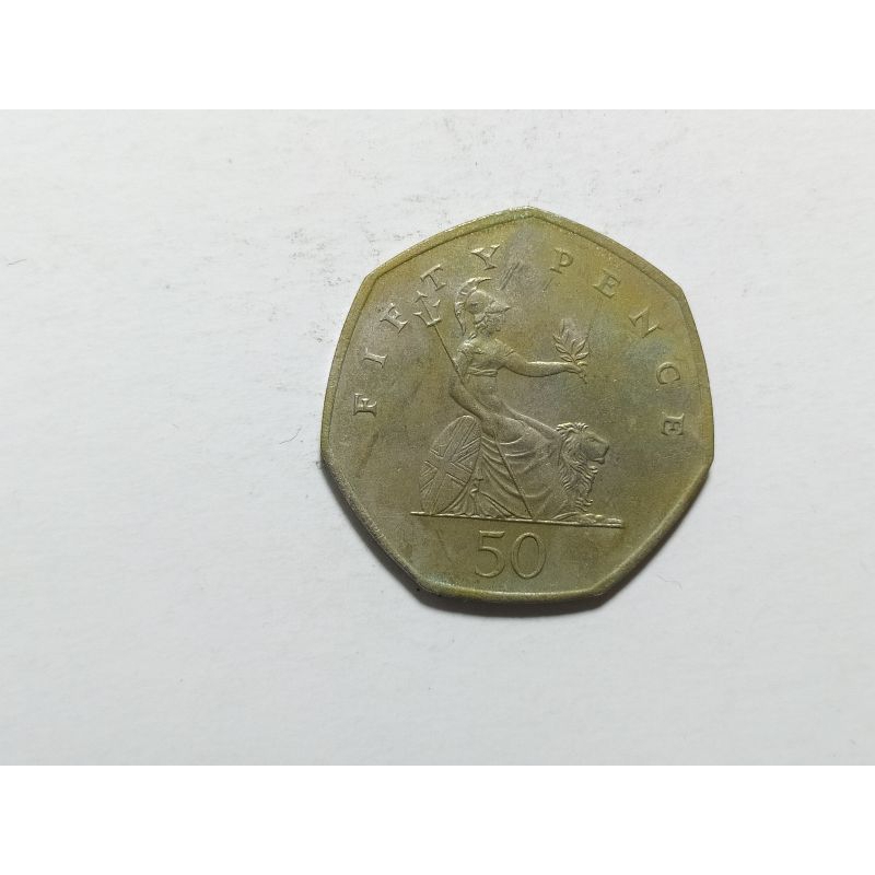 koin fifty pence tahun 1997 mh 1315