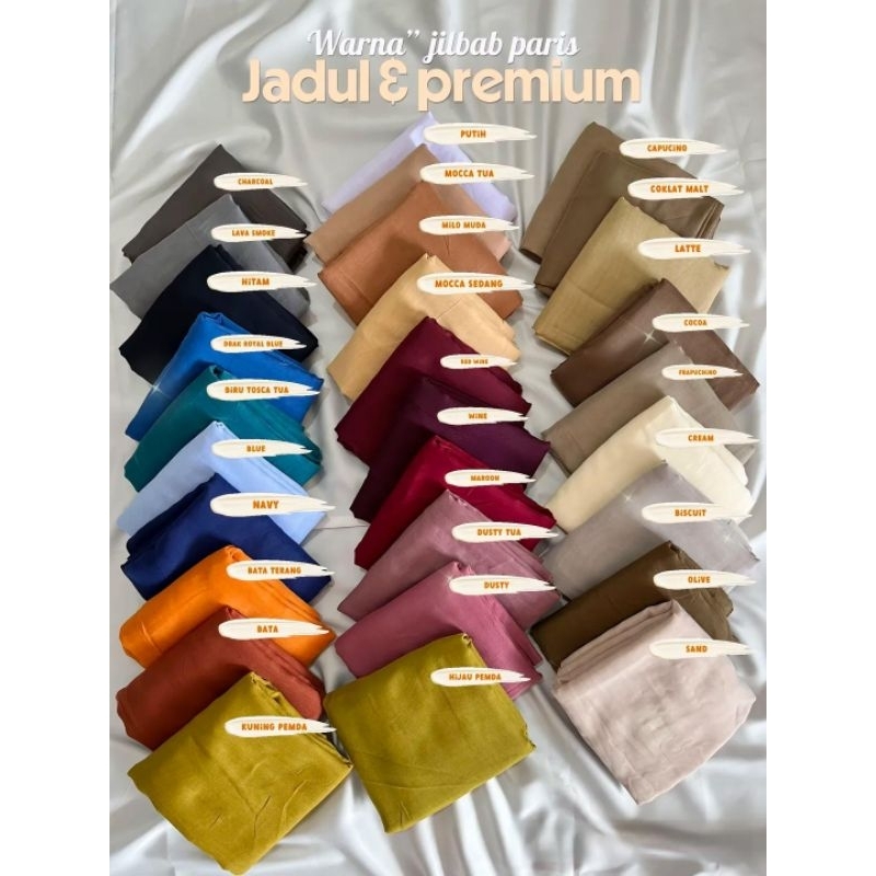 Kerudung Segiempat Paris Jadul Varisa Red Rose