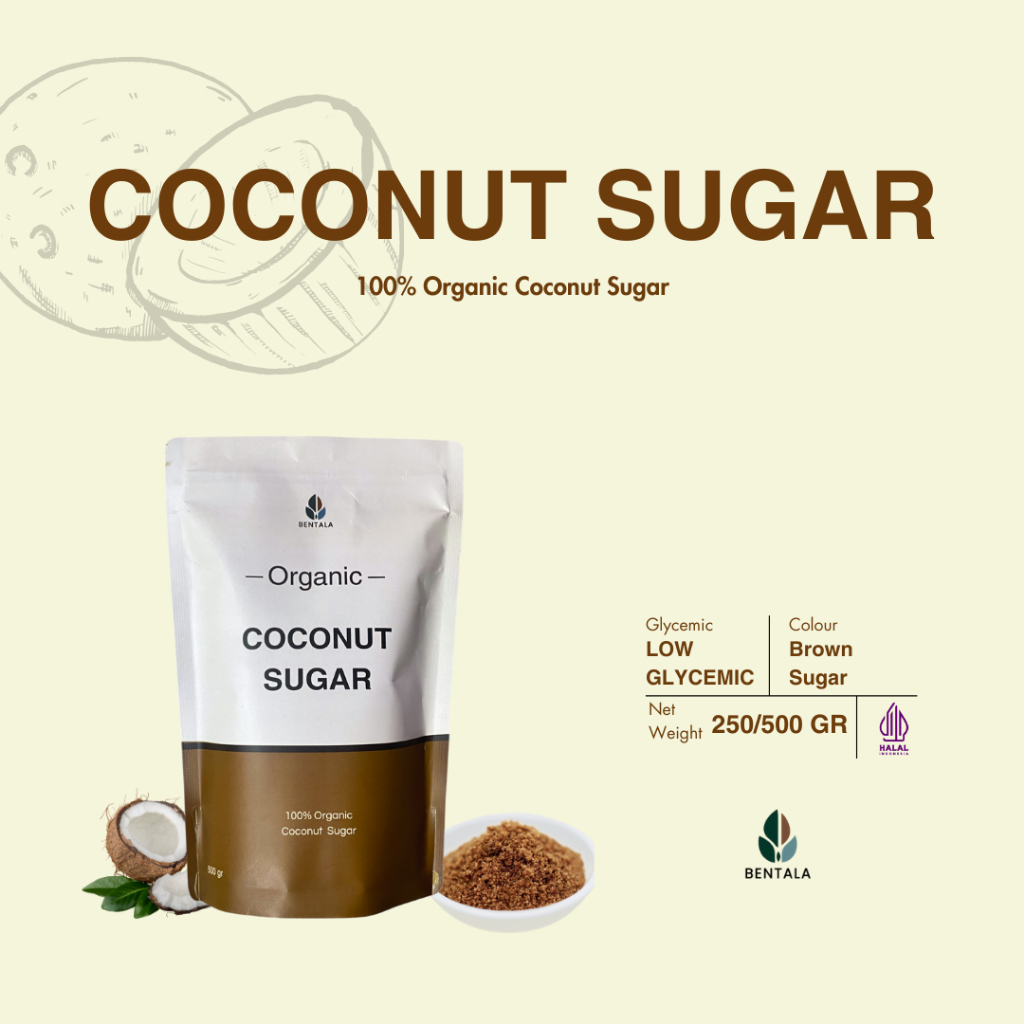 

Bentala Healthy - Coconut Sugar Organic Gula Kelapa Organik Palm Sugar 500 Gram