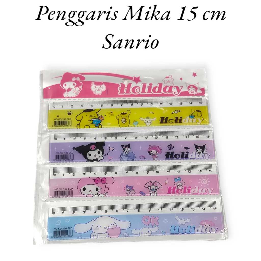 

Penggaris Mika 15 cm Karakter Sanrio
