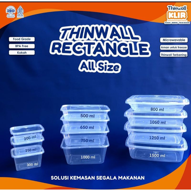 Thinwall rectangle 500ml