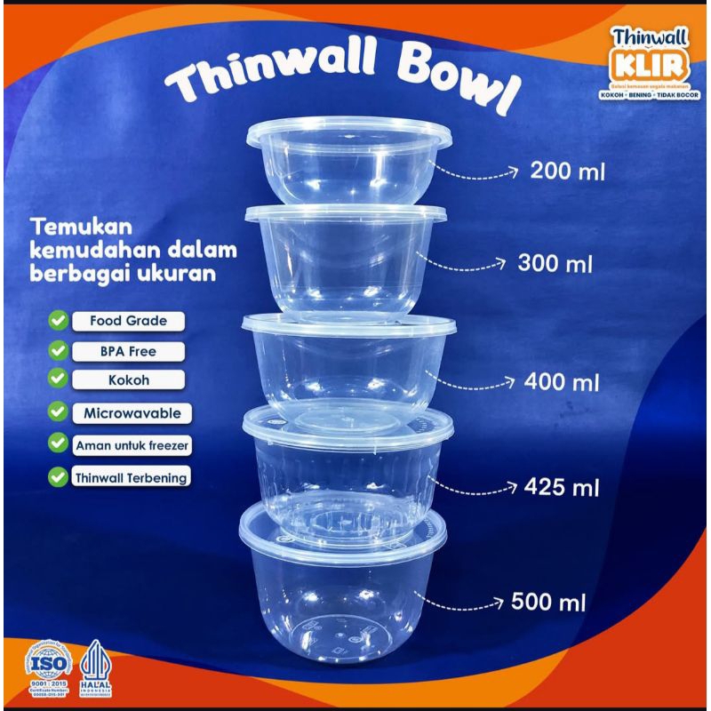 Thinwall  bowl/mangkuk 200ml