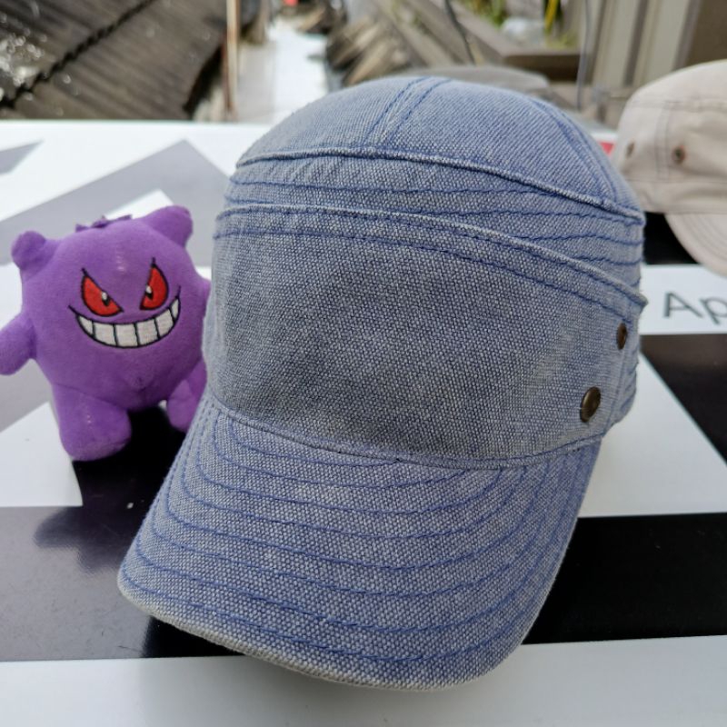 TOPI COMANDO PATROL CAP BIRU WASHED BASIC by TNC scnd