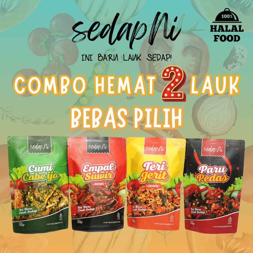 

SedapNi - Combo Hemat 2 Lauk Bebas Pilih