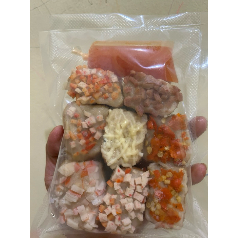 

Tahu Bakso gimbal saus Dimsum isi 8