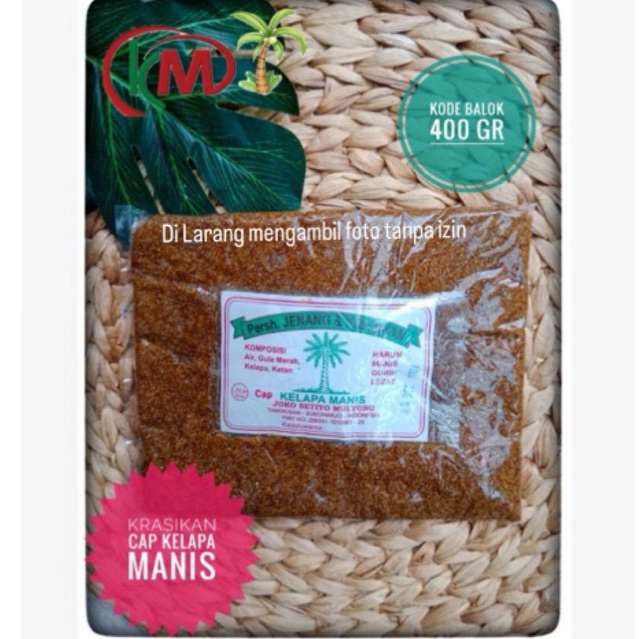 

JENANG KRASIKAN LEMBARAN 400 Gram Cap KELAPA MANIS , kue lebaran , hampers lebaran murah