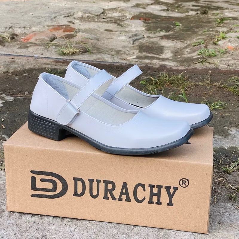 Sepatu Pantofel Wanita Putih/Sepatu Perawat Putih/Sepatu Paskibra Putih