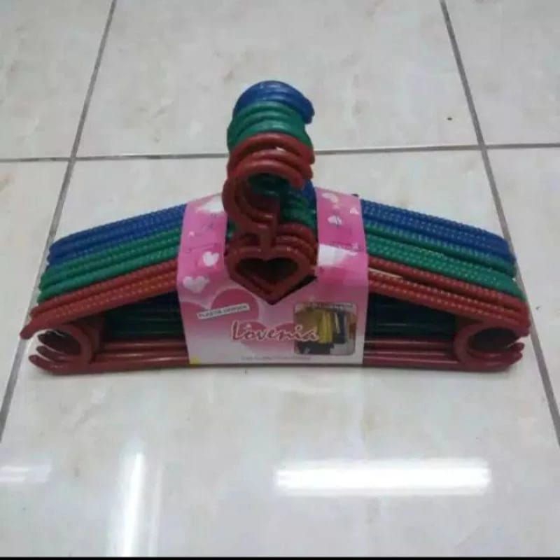 gantungan baju lovenia besar( 1 pak ) hanger Lovenia besar