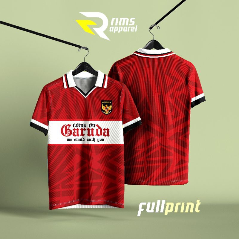 JERSEY TIMNAS GARUDA FANTASY / Jersey timnas retro/ Jersey bola / Jersey casual / Jersey timnas mode