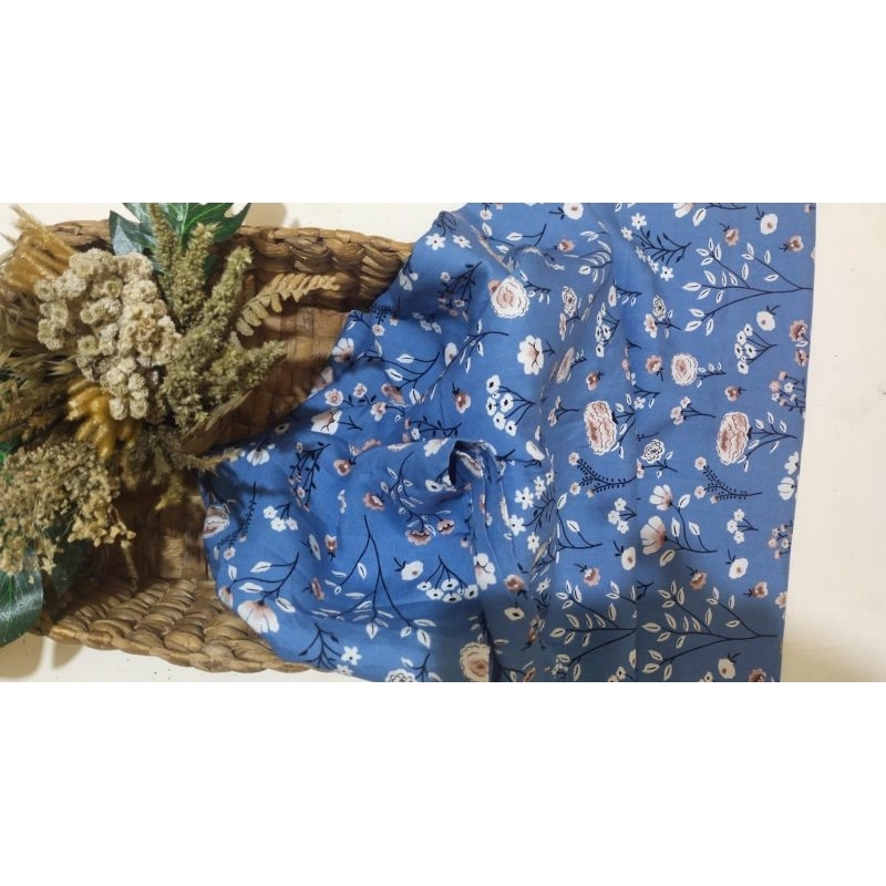 kain rayon  premium motif bunga